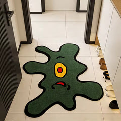 Green One-Eyed Monster Rug