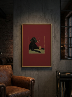 Dog with Cigarette - Room Mockup